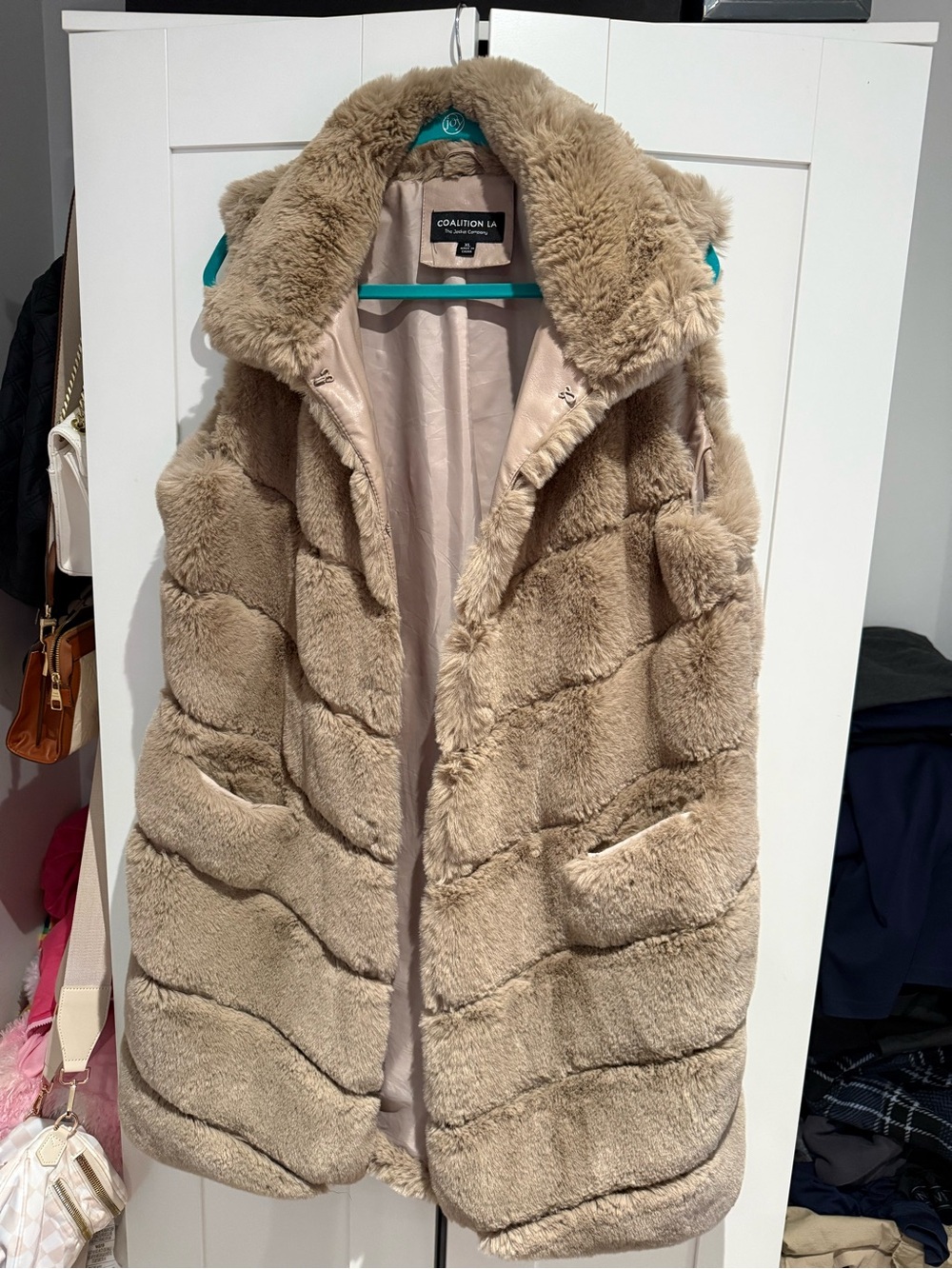 Condition LA Taupe Faux Fur Vest